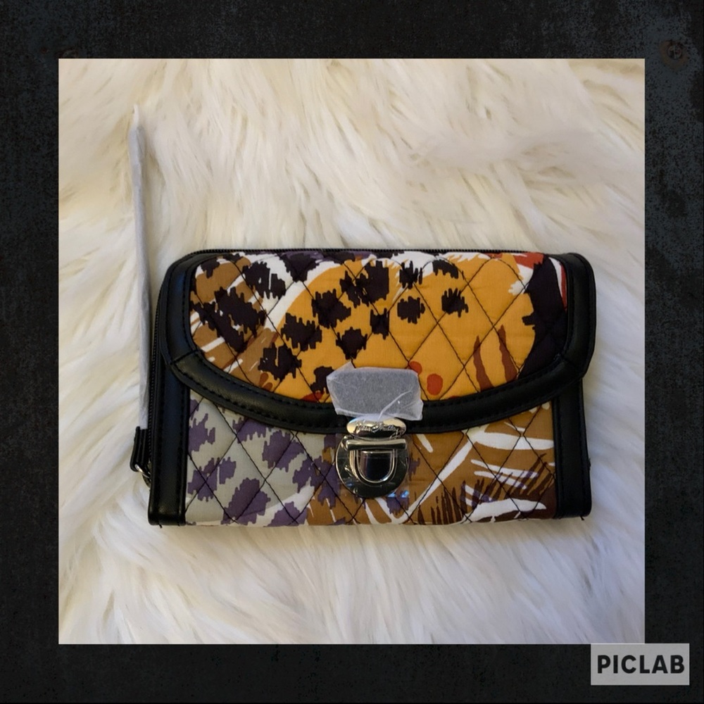 Vera Bradley Ultimate Wristlet - Painted Feathers